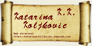 Katarina Koljković vizit kartica